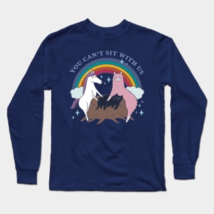 The Popular Animals -Unicorn, Llama & Cat Long Sleeve T-Shirt